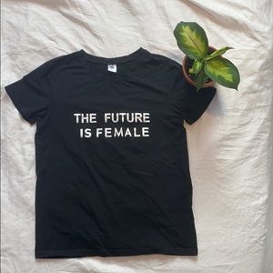 Tne Future is Female Black T-Shirt